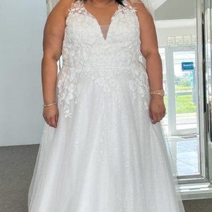 Traje novia plus size